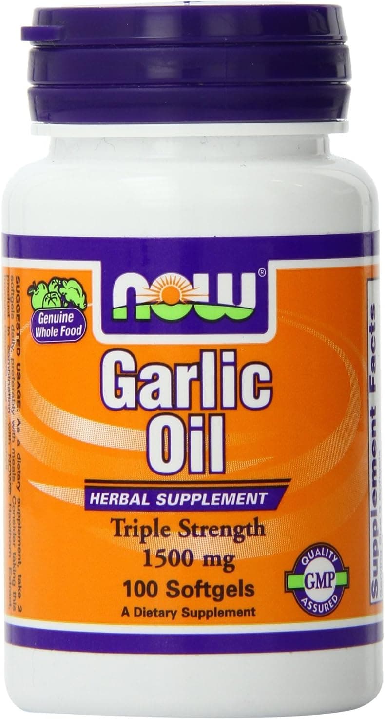 NOW Foods Garlic Oil 1500 mg 100 Softgels (Pack of 2)
