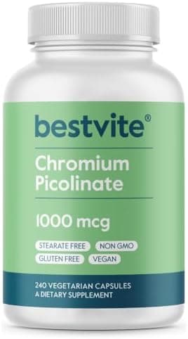 BESTVITE Chromium Picolinate 1000mcg — Vegan Capsules