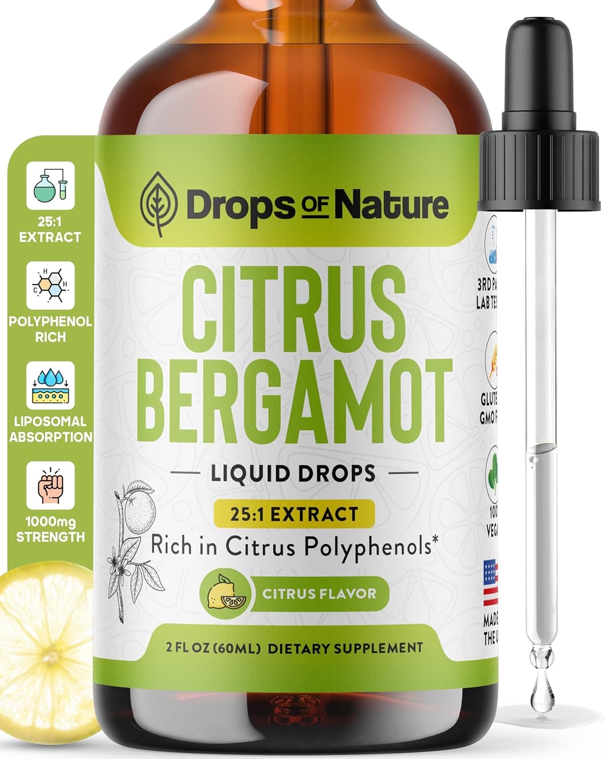 Citrus Bergamot Extract 25:1 Liquid Drops