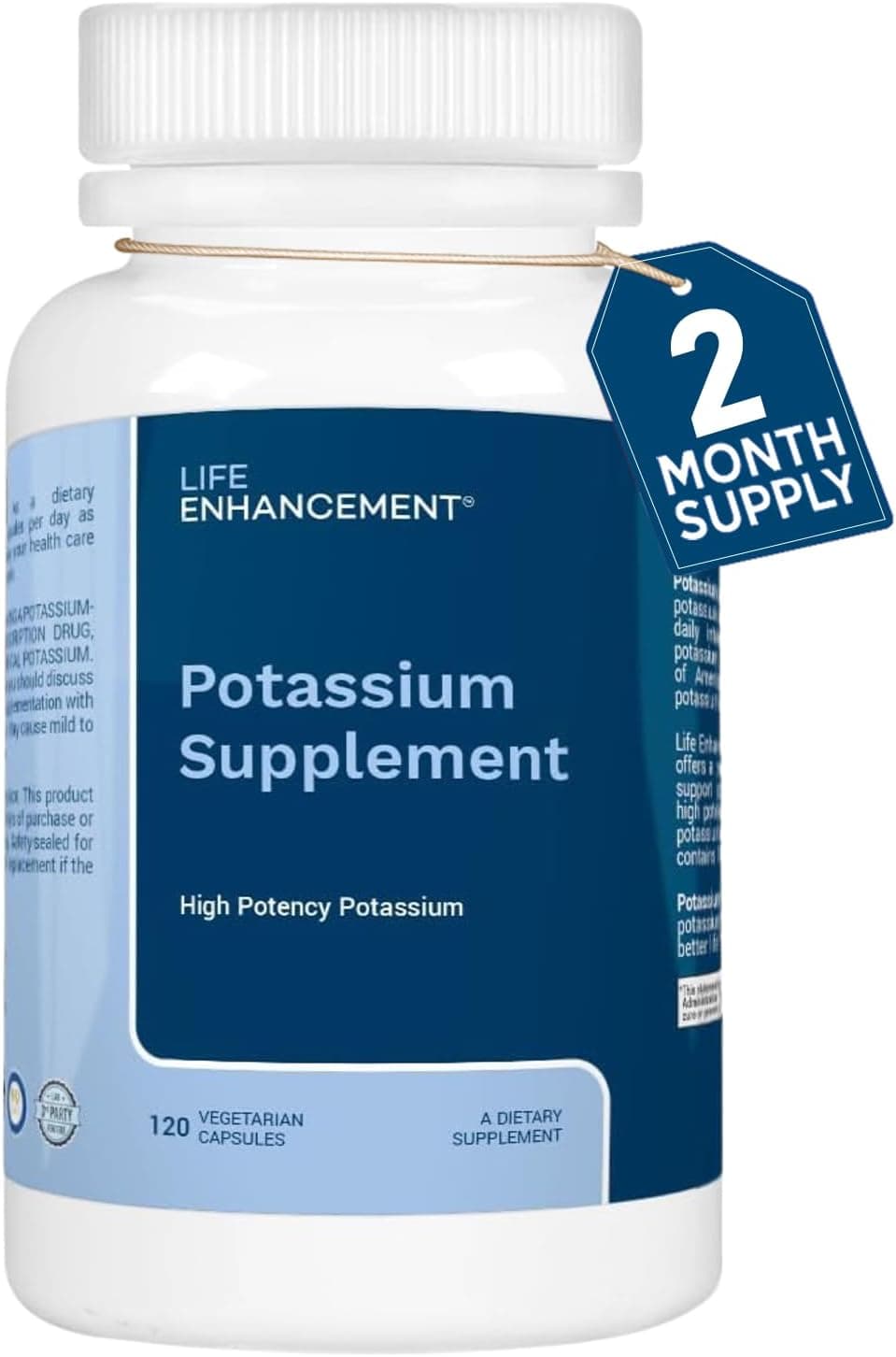 Life Enhancement High-Absorption Potassium 1020 mg Capsules
