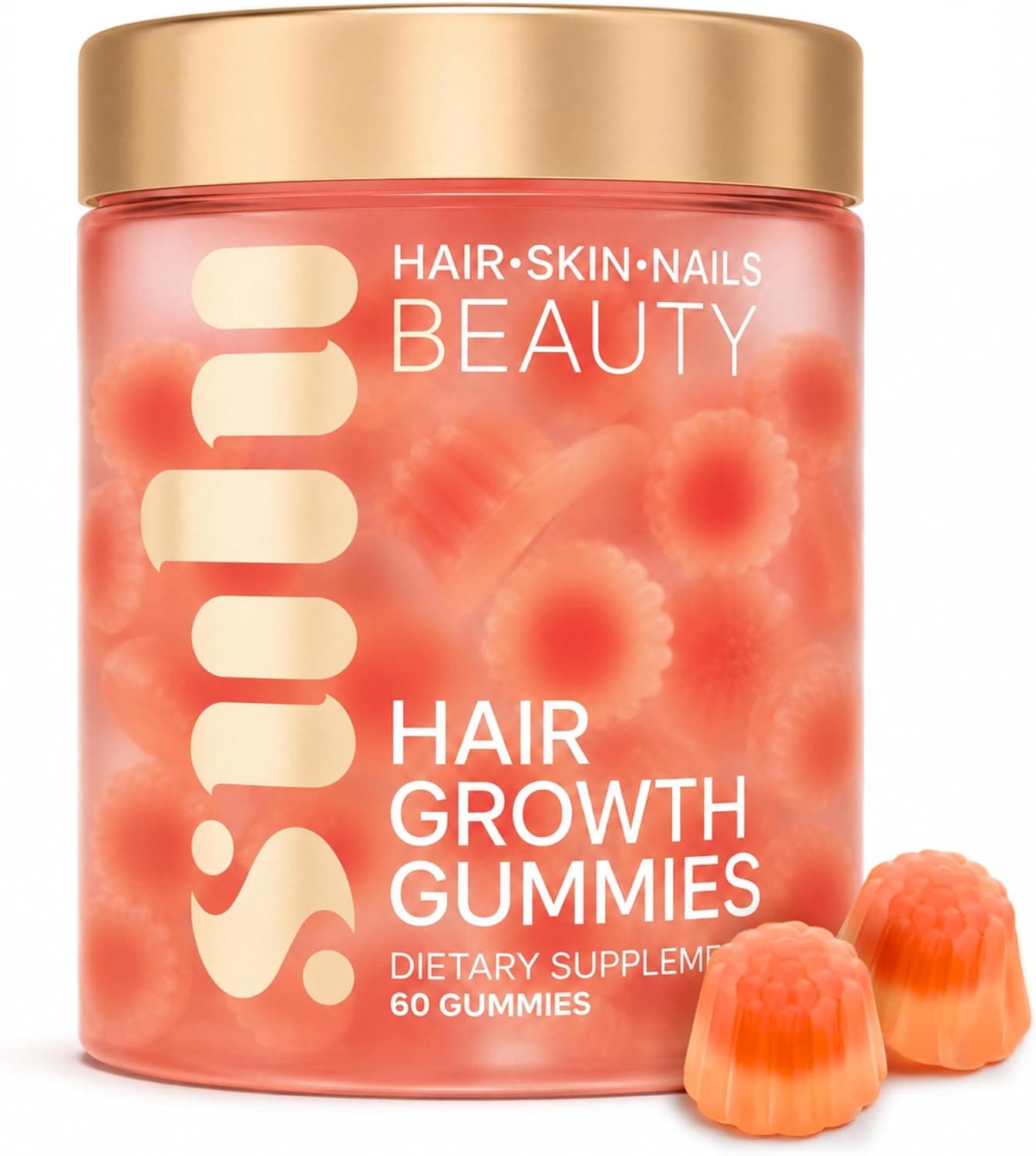 SULU Hair Growth Biotin Gummies for Women — Skin & Nails (60 Count)