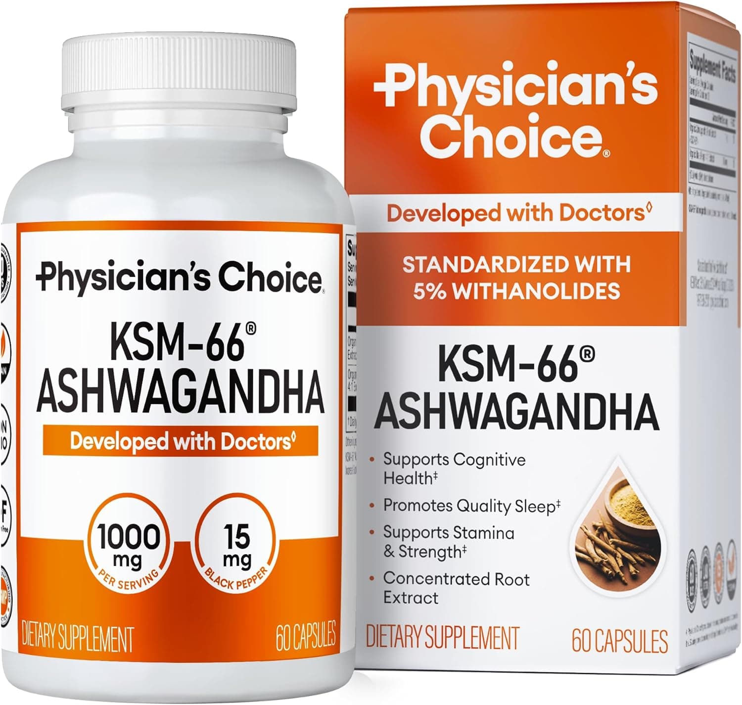 Ashwagandha KSM 66 1950mg Bioavailable Organic