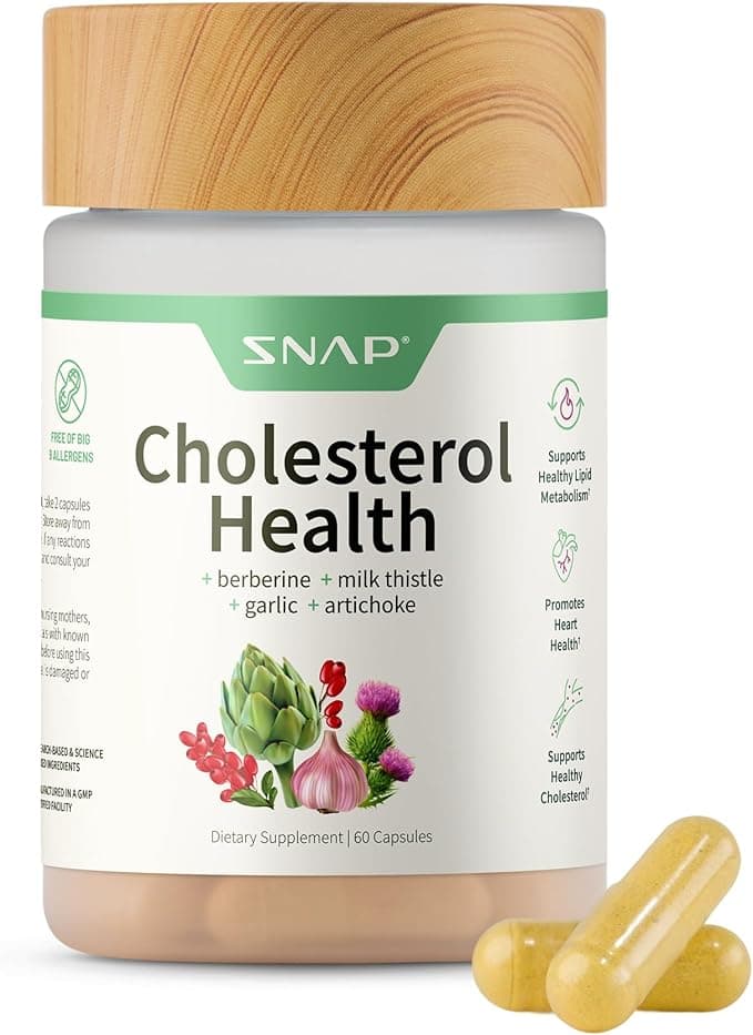 Cholesterol Health - Natural Support for Heart, Liver, Digestive and Metabolic Health