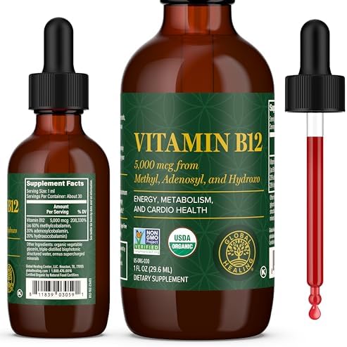 Vitamin B12 High-Potency Liquid / Methylcobalamin Support