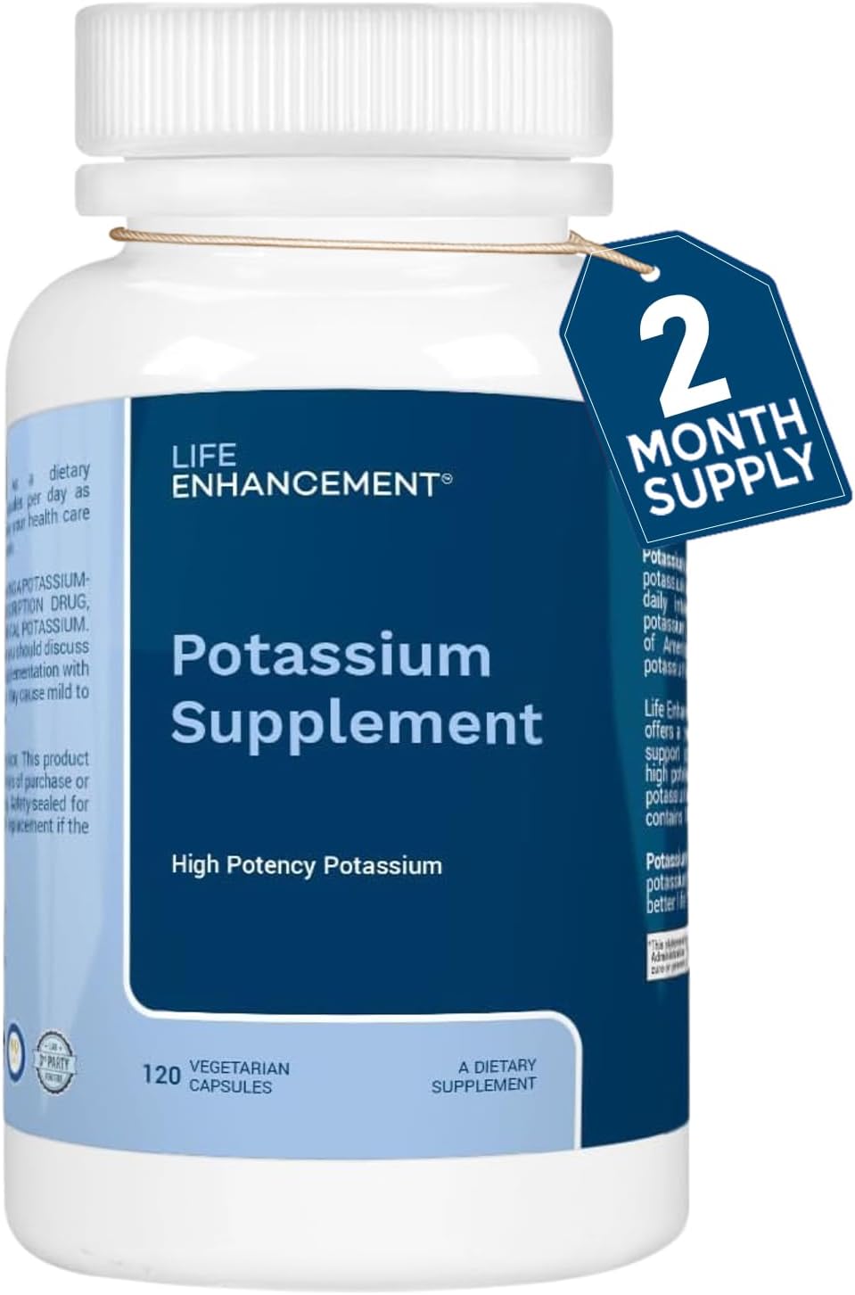 Life Enhancement High-Absorption Potassium 1020 mg Capsules